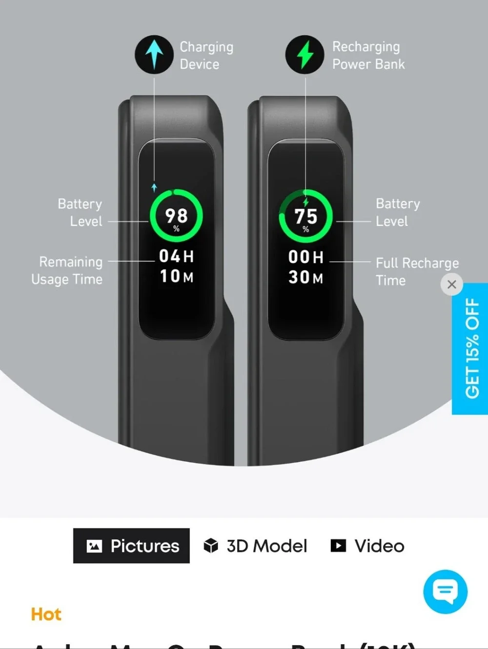 Anker MagGo 15W Magnetic Power Bank – Black